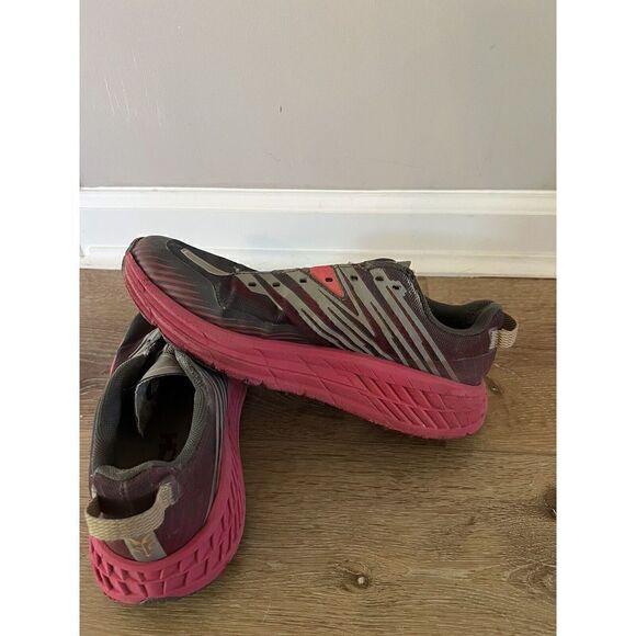 HOKA Women's Speedgoat 4 Trail Shoes, Castlerock/Paradise Pink, 8.5 US - Picture 6 of 9